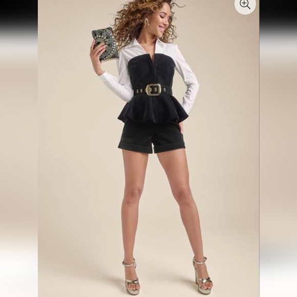 NWT WINTER BUSINESS CHIC STREET STYLE TSHIRT TWO PIECE SHORT SET S: SMALL- LARGE - Picture 4 of 14